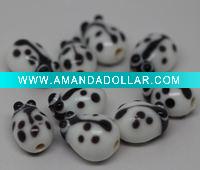 Lampwork Murano Ladybug Beads