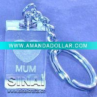 3D Crystal Keychain