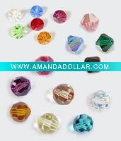 Colourful crystal beads
