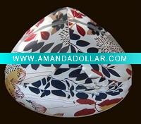 Wholesale glass paperweight,flower design, irregular shape