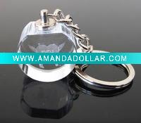 Wholesale laser crystal keychain