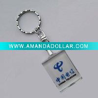 Wholesale 3D Laser Crystal Keychain