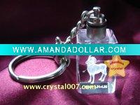 Wholesale luminous crystal keychain
