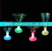 led flashing champagne cup