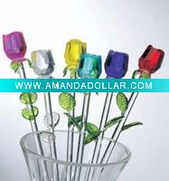Wholesale Glass flower/wedding crafts/Valentine's Day gifts