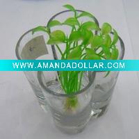 Colorful glass vase