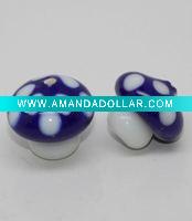 mushroom glass beads