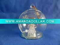 Wholesale christmas decoration glass angel