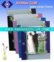 beads style glass photo frame