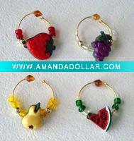Wholesale fashion wedding wine glass charm