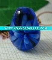 glass flower beads