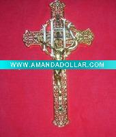 Wholesale sell plastic cross with crucifix