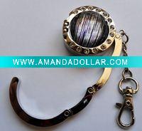 Wholesale Foldable metal bag hanger with mirror/chain (XS-DJZ011)