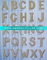 Wholesale Slide letter with rhinestones