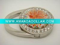 crystal alloy purse hanger