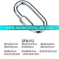 Wholesale Different sizes of Oval Silver Gift Steel Carabiner Hook