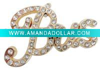 latest rhinestone plate