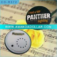 Wholesale Promotional Gifts, Metal Music Logo Badges, Voice Logo Badges
