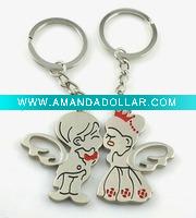 Wholesale 2011 new style lover metal keychain