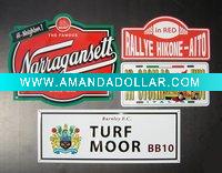 Embossed Metal Sign