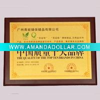 brass nameplate
