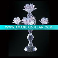 Wholesale Laser Crystal Candle Holder