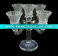 Wholesale Laser Crystal Candle Holder