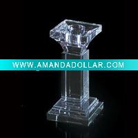 Wholesale Laser Crystal Candle Holder