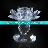 Wholesale Laser Crystal Candle Holder