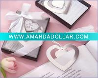 Wholesale Wedding decoration of Heart Bookmark with Elegant Silk Tassel Wedding Favor
