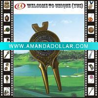 Metal golf fork