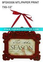 Christmas decoration tin sign