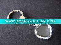 Wholesale 3d laser crystal keychain