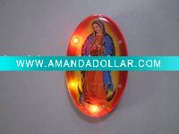 Wholesale led light printed lapel pin