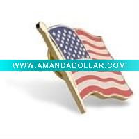 Wholesale 2011 hotest flag pin badge