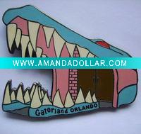 Wholesale Epoxy colorfill Crocodile Teeth badge