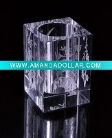 Wholesale Laser Crystal Pen Container
