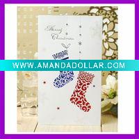 Wholesale chrismas paper greeting cards heka04