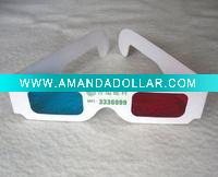 Paper anaglyph 3D glasses for TV,Movie
