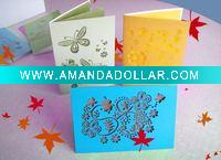 HOT 2011 Laser cutting Greeting card