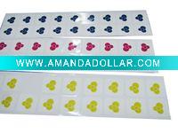 white pvc label