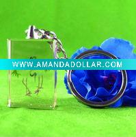 Color Painting Crystal Keychain Promotional gifts