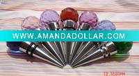 Wholesale crystal stoppers crystal bottle blug wine cork