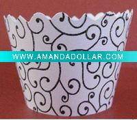 Wholesale Printing design wedding decoration paper cupcake wrapper/holder/towel/box
