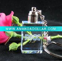 Wholesale Crystal Key Chain Crystal Cube