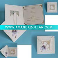 Wholesale greeting card with a lovely heart on a cute envelope-T004