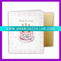 Wholesale handmade paper birthday card