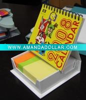 sticky pad with calender