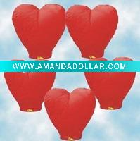 Valentine's Day Red Heart sky lantern