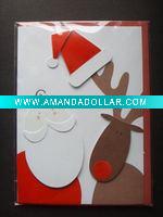 Wholesale HOT 2011 Red Leaves handmade Xmad gift card